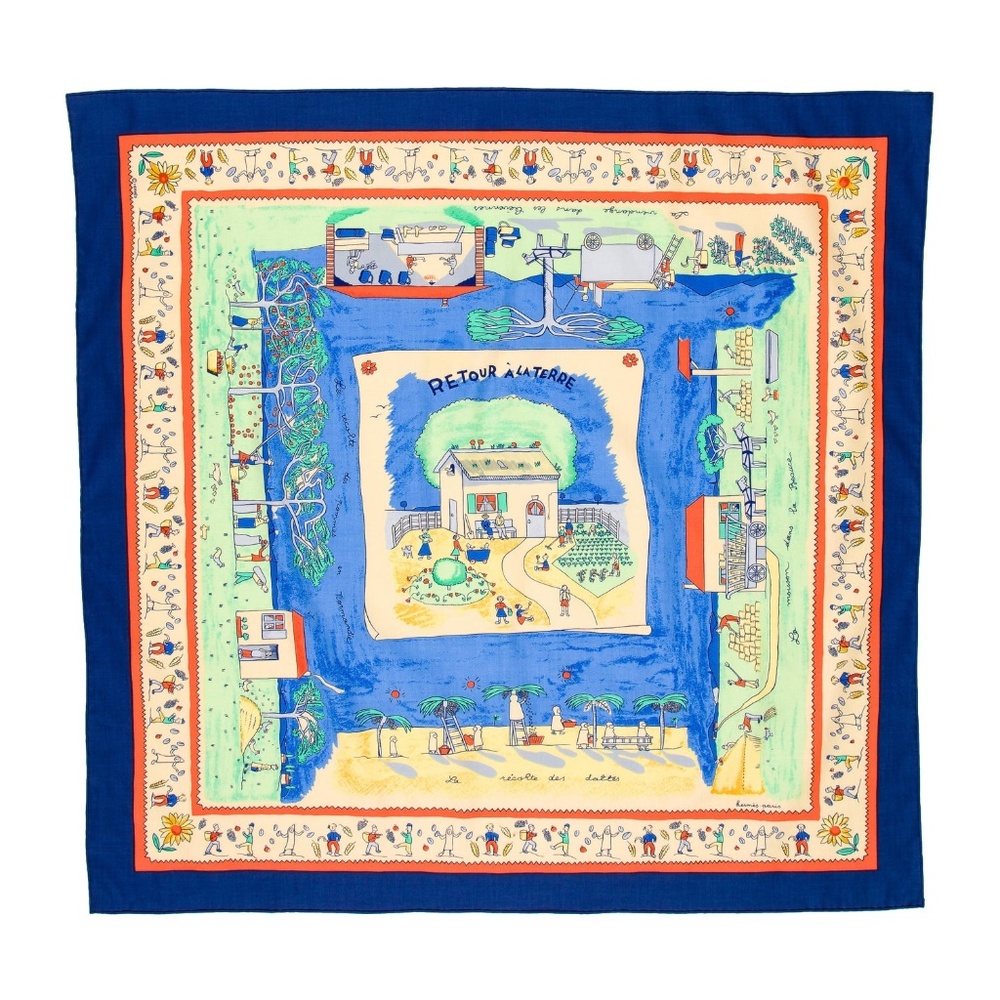 HERMÈS Retour à la Terre Scarf 70cm